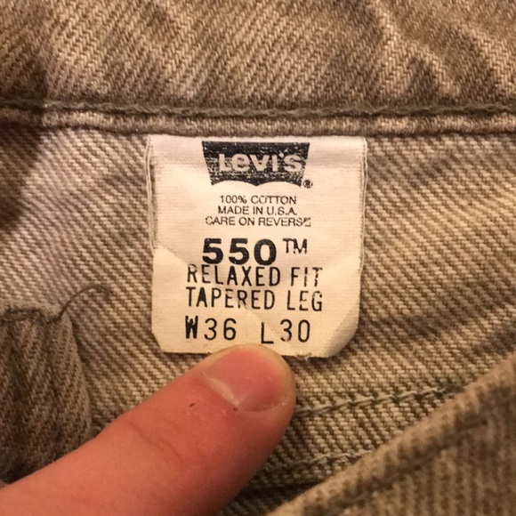 Levi’s Orange Tab 550 Relaxed Fit Tapered Leg size W36 L30 - Picture 6 of 7